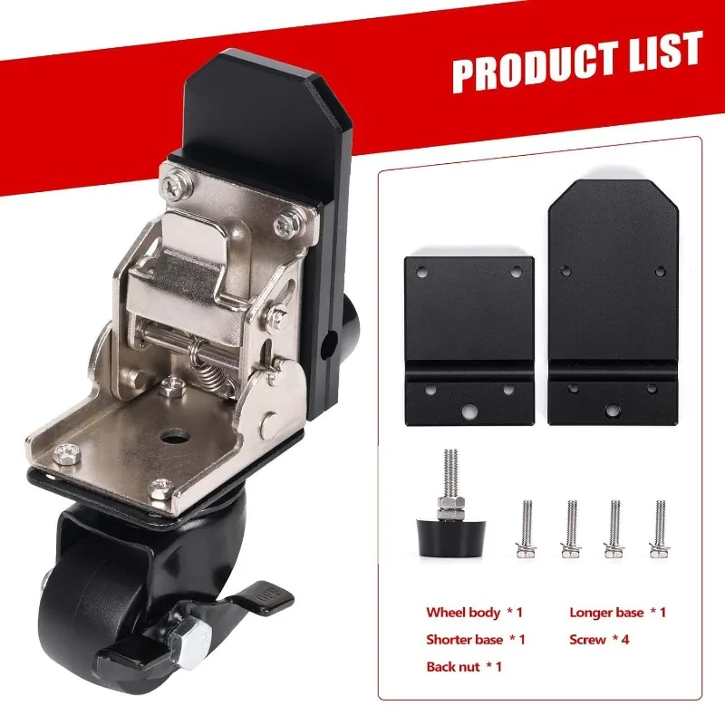 Upgraded toolbox front wheels, caster kit for rolling toolboxes