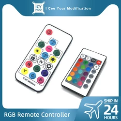 RF RGB Controller Remote Control A-RGB Convertor AURA SYNC Molex 4PIN SATA Power Supply PC Gaming 12V/5V Lighting Adjustment