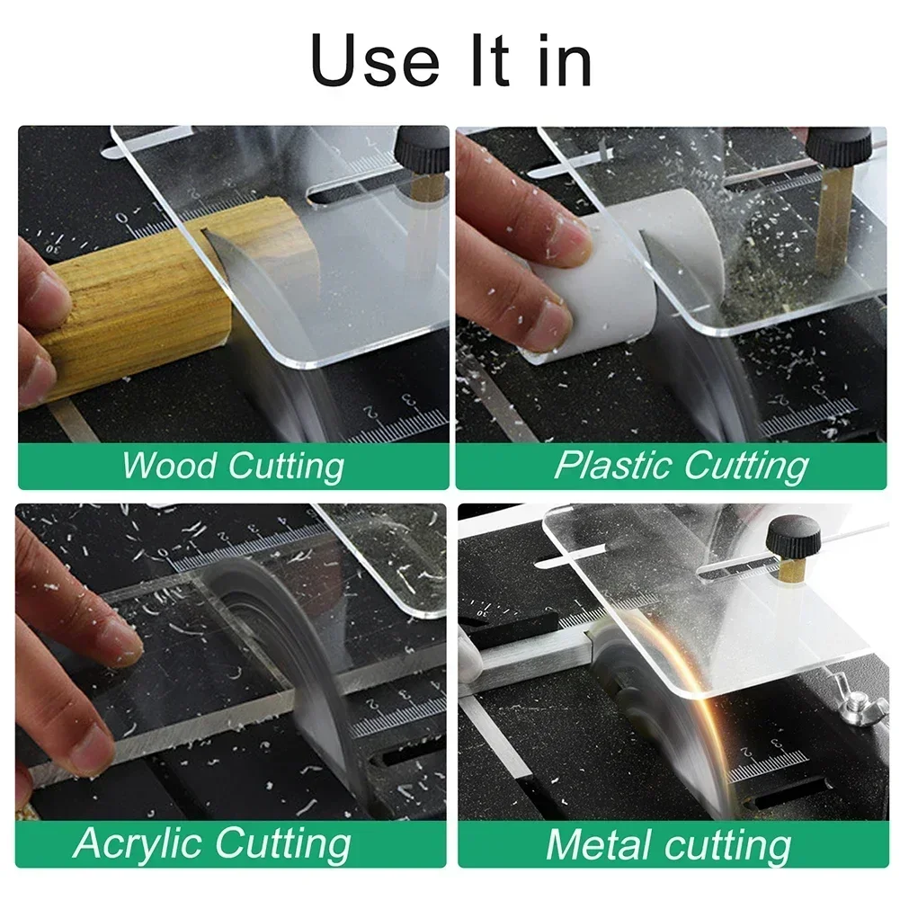 Lame de scie circulaire en acier, diamètre d'alésage 16mm, disque de coupe de roue, petite scie de table l'inventaire bricolage