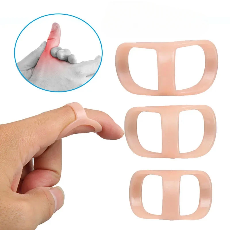 Finger Splint Fixed Ring Adjustable Broken Finger Joint Stabilizer Finger Splint Bracket Protector Straightening Arthritis 5PCS