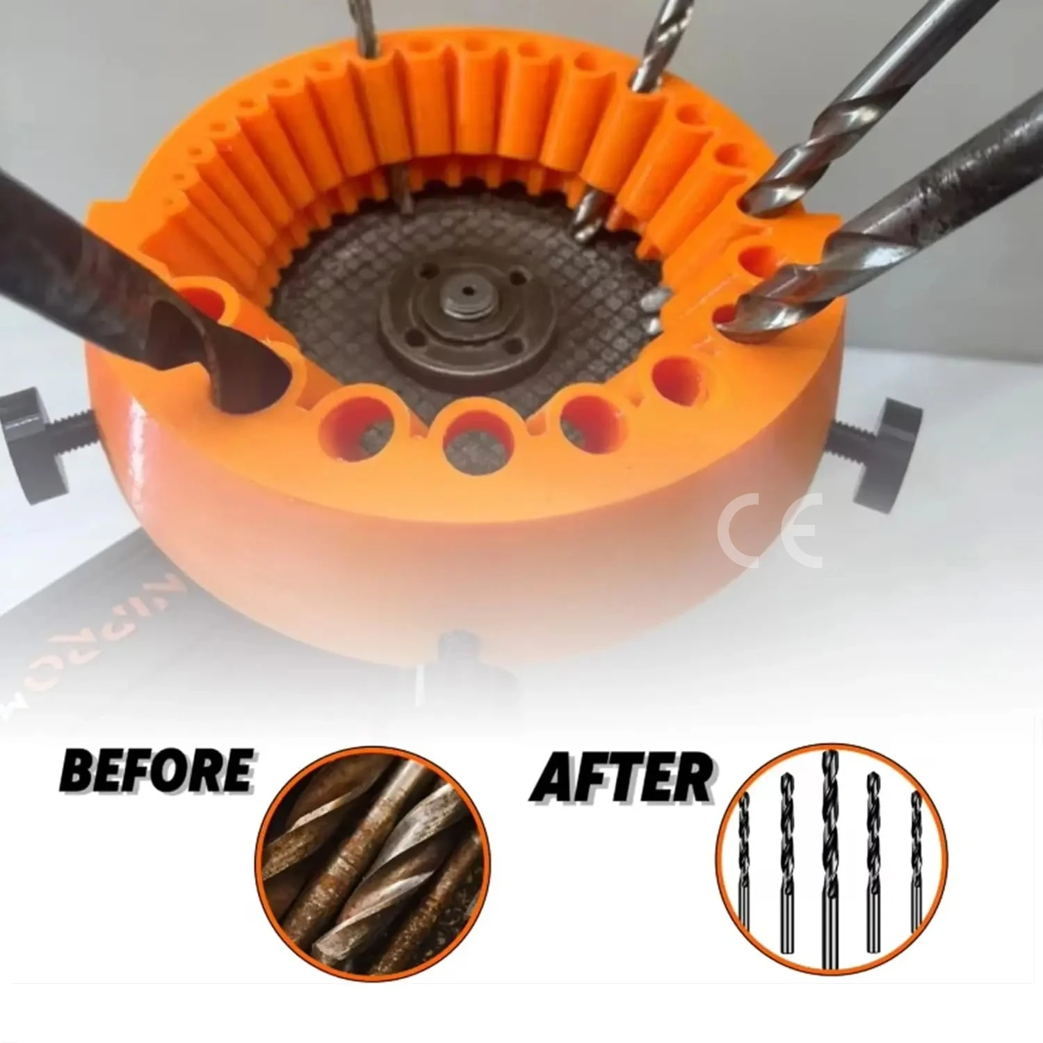 Affilatrice per punte da trapano multiuso Strumento per molatura per lucidatura Parti di utensili alimentate per smerigliatrice angolare da 125 mm per punte da trapano da 2-13 mm