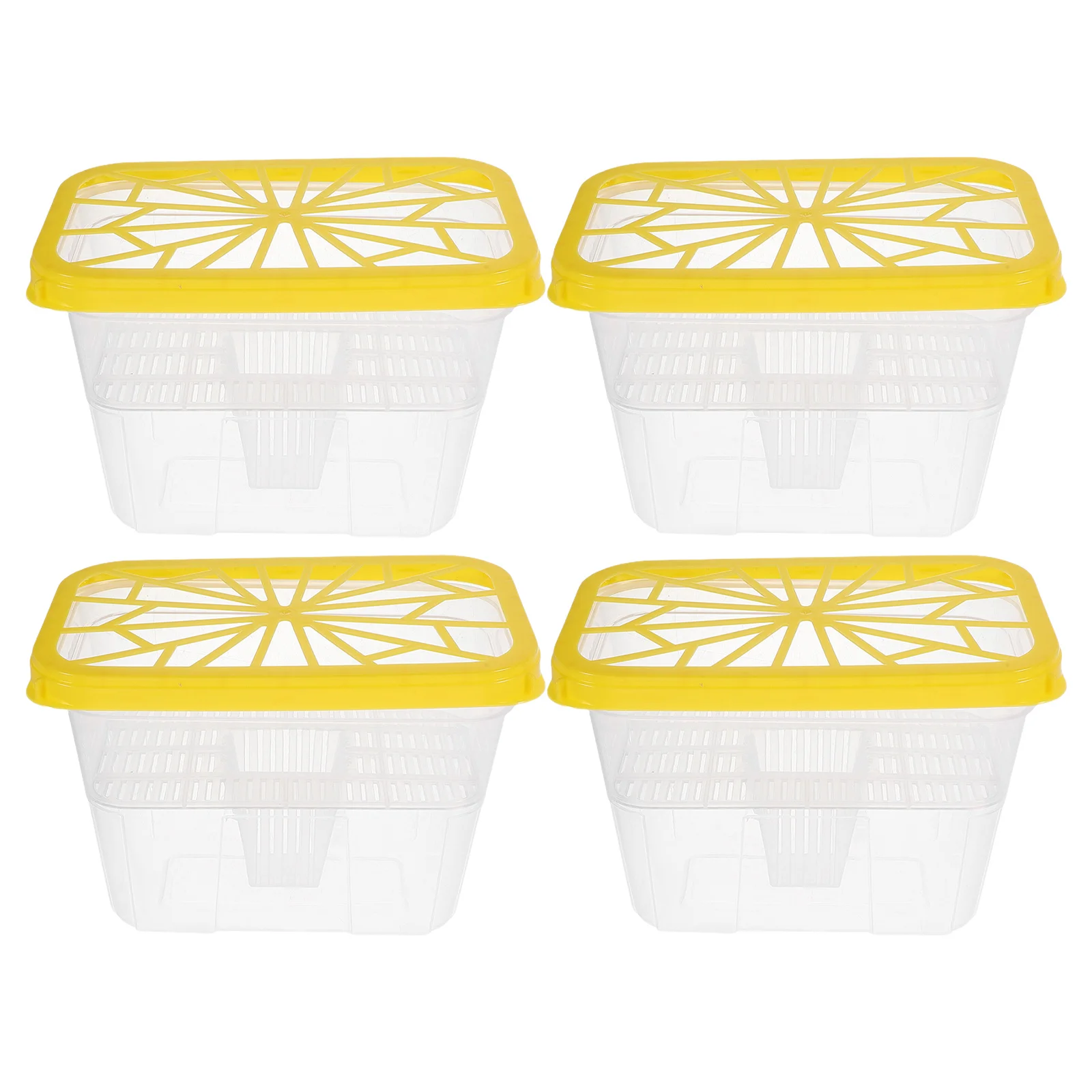 

4pcs Moisture Absorber Box Large Capacity Reusable Plastic Container For Closet Wardrobe Shoe Cabinet Storage Replacement Case