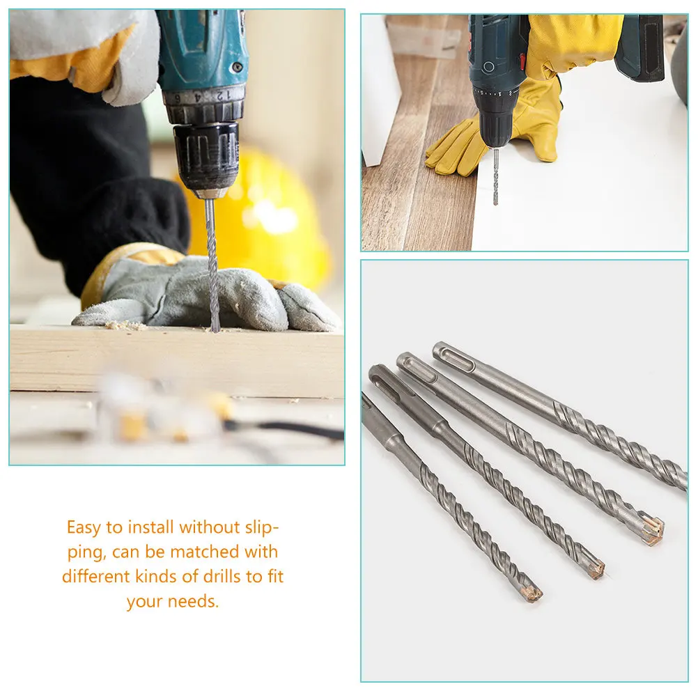 

3Pcs Reliable Material Drill Bits for Tiles Marble Porcelain Easy Install No Slip Fit Different Drills Masonry Work