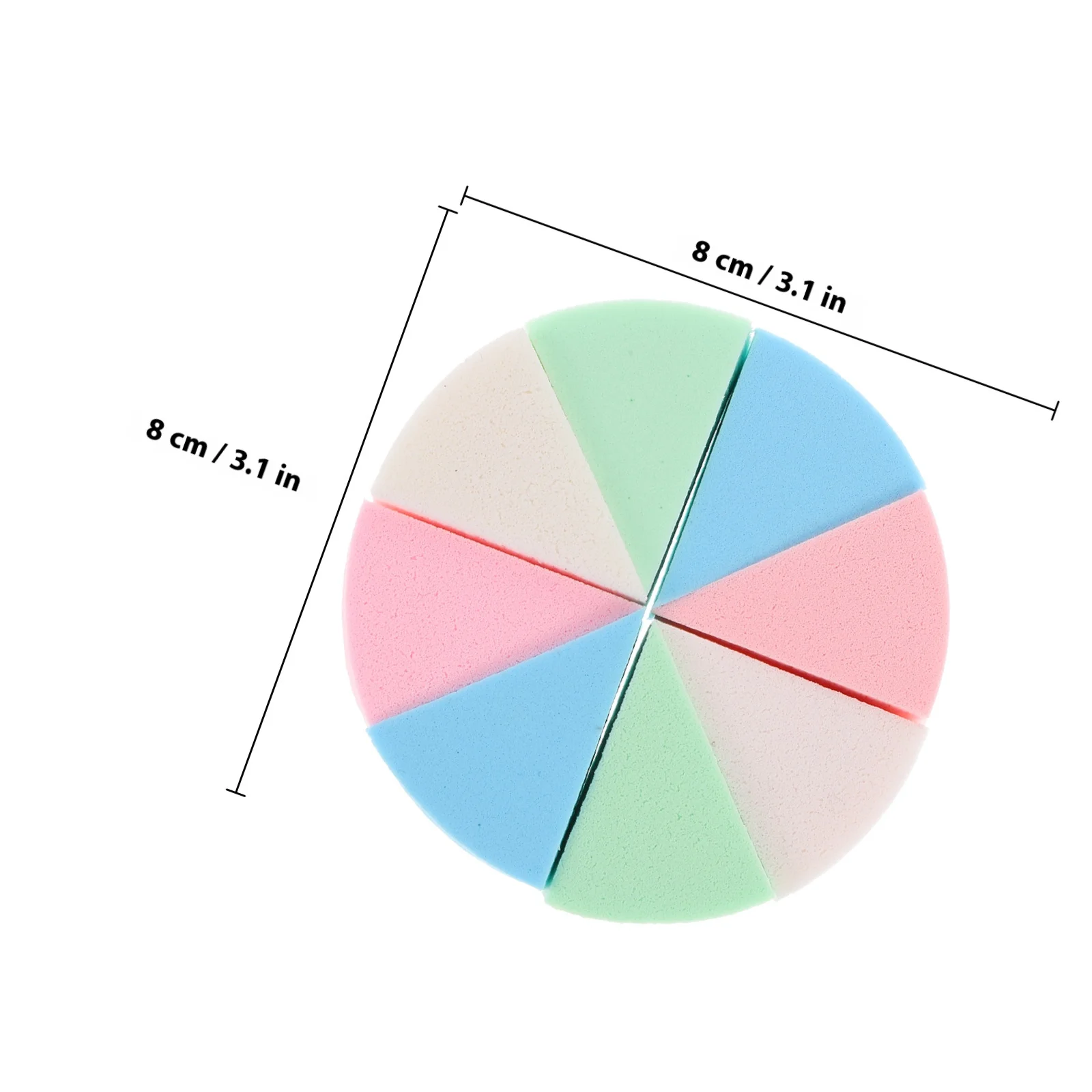 2Sets Makeup Sponge Wedge High-Quality Latex Foundation Blender Sponge for Flawless Application Daily Use Makeup Tools Women