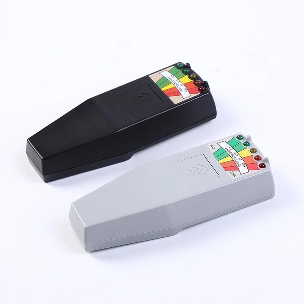 User-friendly LED EMF Meter Innovative For Easy EMF Monitoring Accuracy 5 LED Gauss EMF Meter black