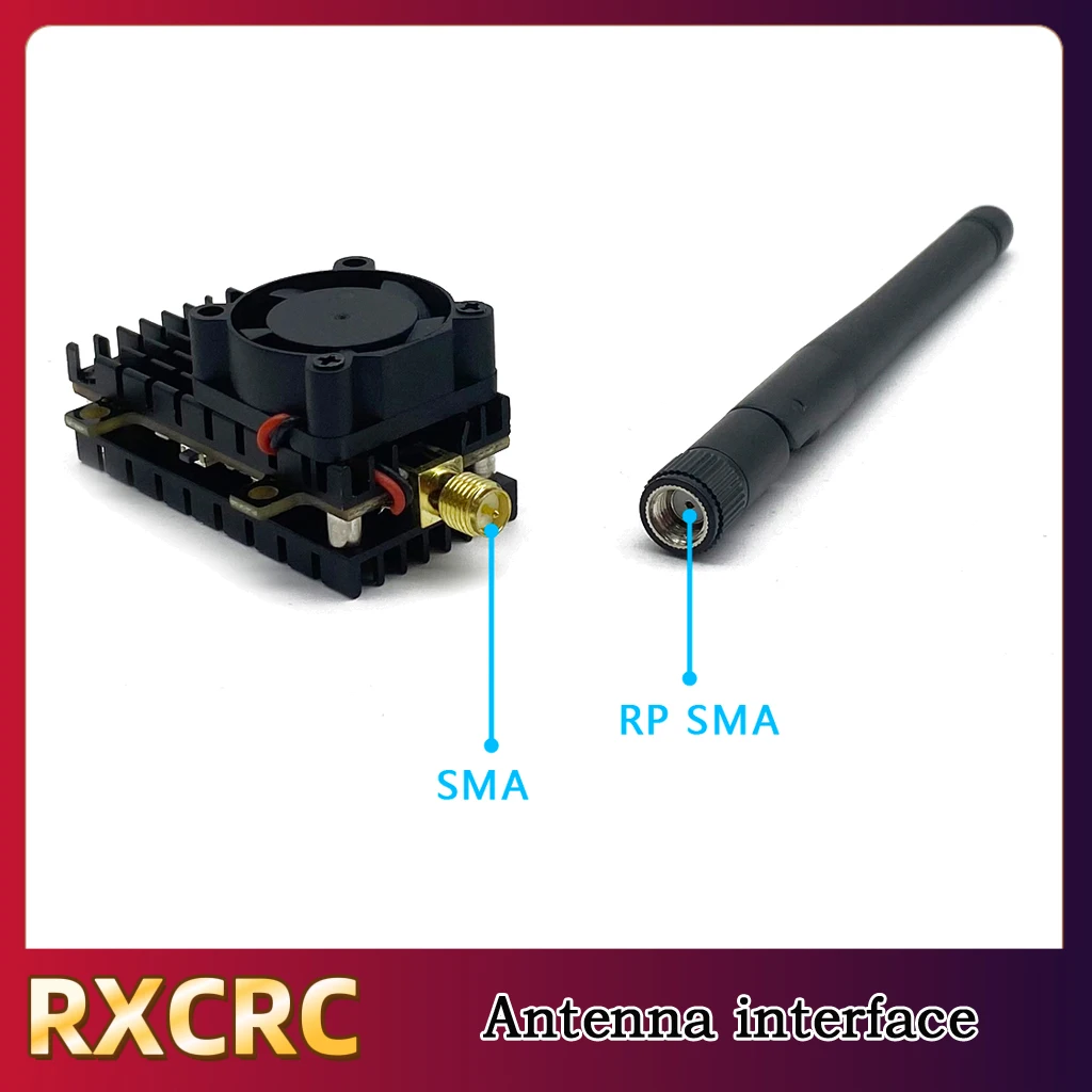 RXCRC 5.8G 48CH 2WFPV 고정 WingDrone용 OSD PWM 및 과열 보호 기능을 갖춘 고출력 VTX 이미지 비디오 송신기