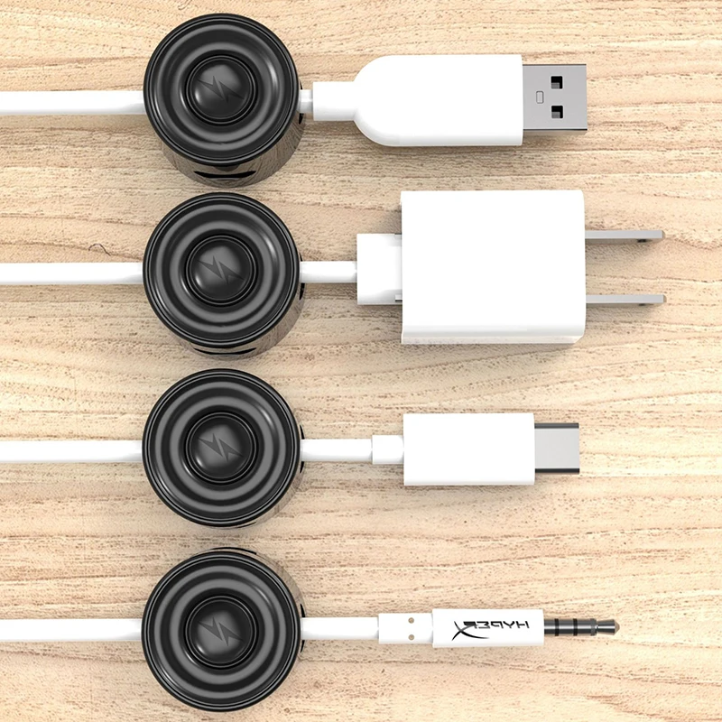 6PCS Data Cable Magnetic Cable Manager Buckle Clamp Compatible With Headphone Charging Cable