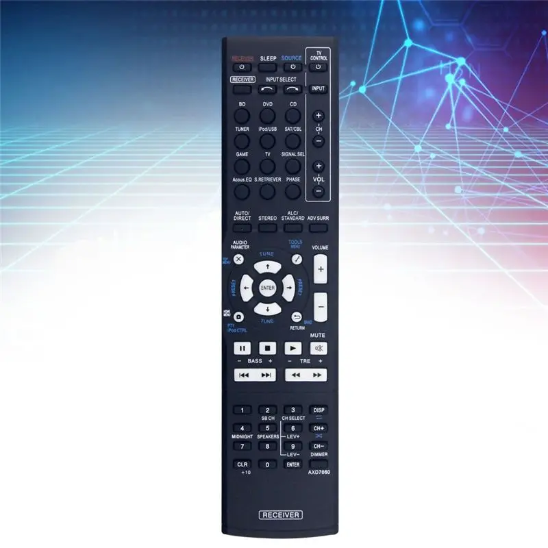 【Shop Now】AXD7660 Replacement Remote Control For Pioneer Models AXD7660, AXD7622, AXD7583, AXD7690, VSX-520, VSX-521, VSX-524 AV