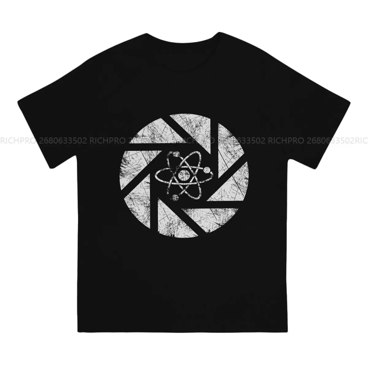 Aperture Lab logo Unique TShirt Half Life Game Casual Polyester T Shirt Newest T-shirt For Adult