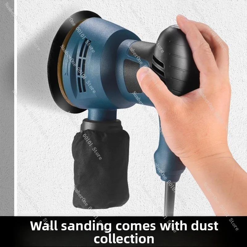 Disc Sander Orbital Sanding Machine Mini Polisher For Wall Putty Paint Surface Grinding