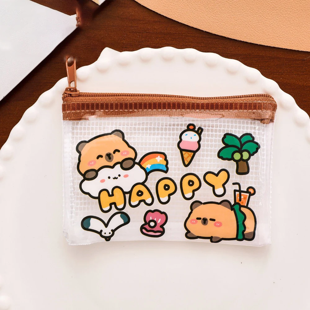 

Storage Bag Cute Cute Water Dolphin Lipstick Bag Cartoon Wallet Pvc Kawaii Pouch Bag For Everyday Use Birthday Gifts Party