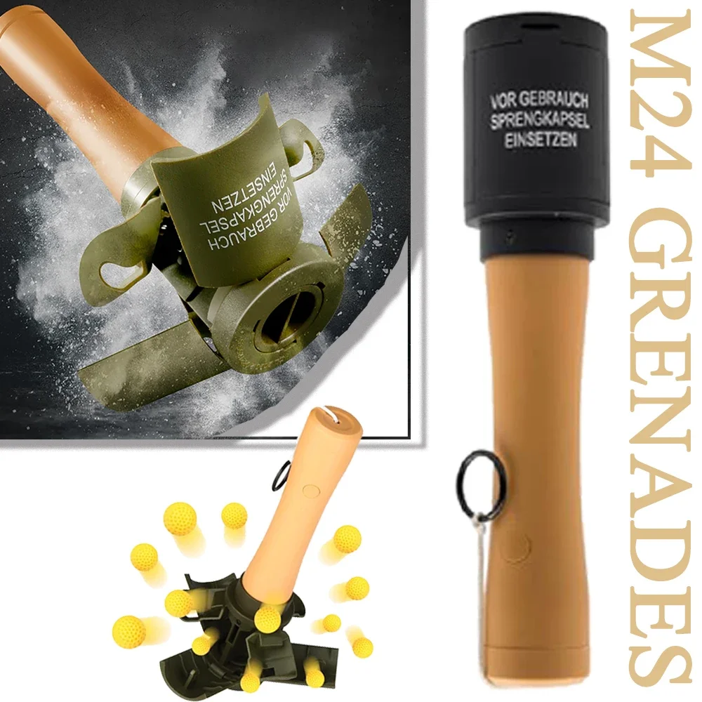 

EeM24 Уличная граната-дымовая шашка, 2 шт., тактическая модель CS, игрушка для страйкбола и симуляции боевых действий