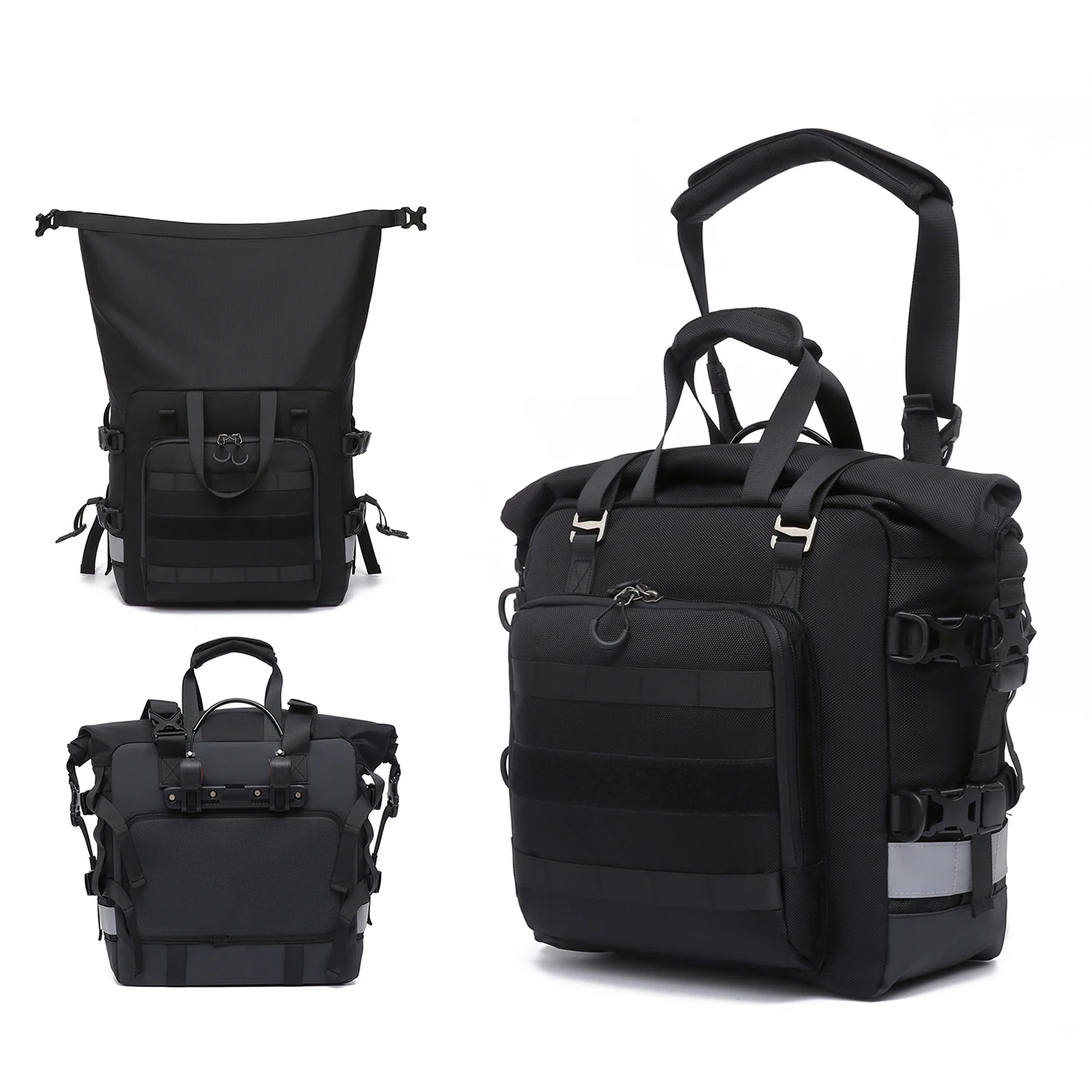 

Bicycle Accessories single pack Saddle Bag Tool Pack Crash Bar Bag Waterproof 33L Large Capacity Universal Side Rear Seat Bag