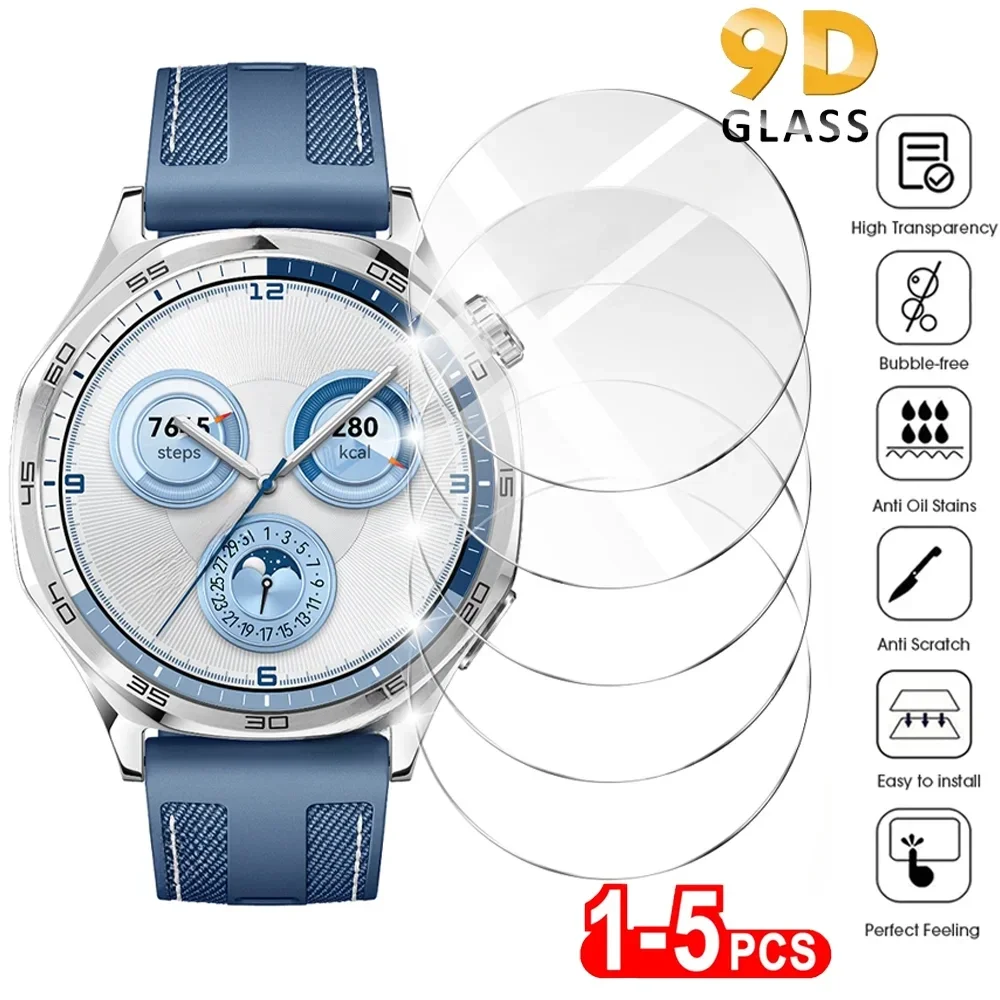 9D Screen Protector for Huawei Watch GT 5 / GT5 Pro 46mm 42mm 41mm Tempered Glass Anti-Scratch Protection Film Accessories