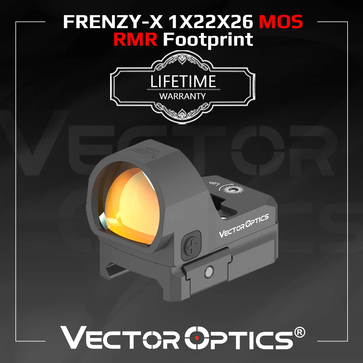 

Vector Optics Frenzy-X 1x22x26 MOS Red Dot Scope Hunting Collimator Sight Fit Pistol Glock 17 9mm .223 .300win IPX6 Shake Awake