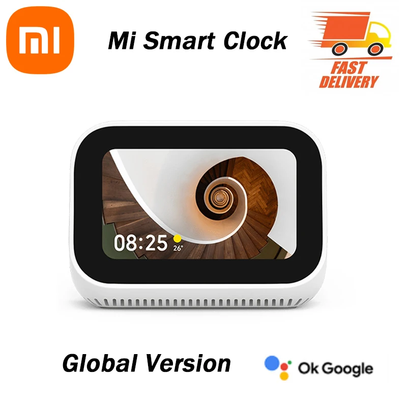 Globale version xiaomi mi smart clock ai touchscreen display lautsprecher bluetooth 5,0 wecker wifi verbindung ok google control