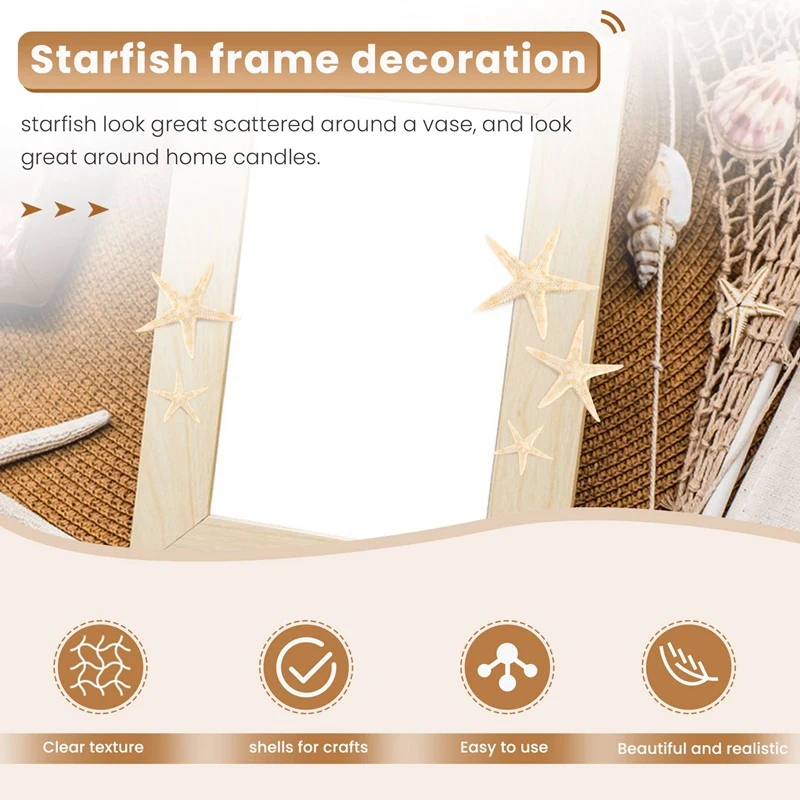 AD23-Pequena estrela do mar estrela concha do mar artesanato de praia 0,4 polegadas-1,2 polegadas 90 peças