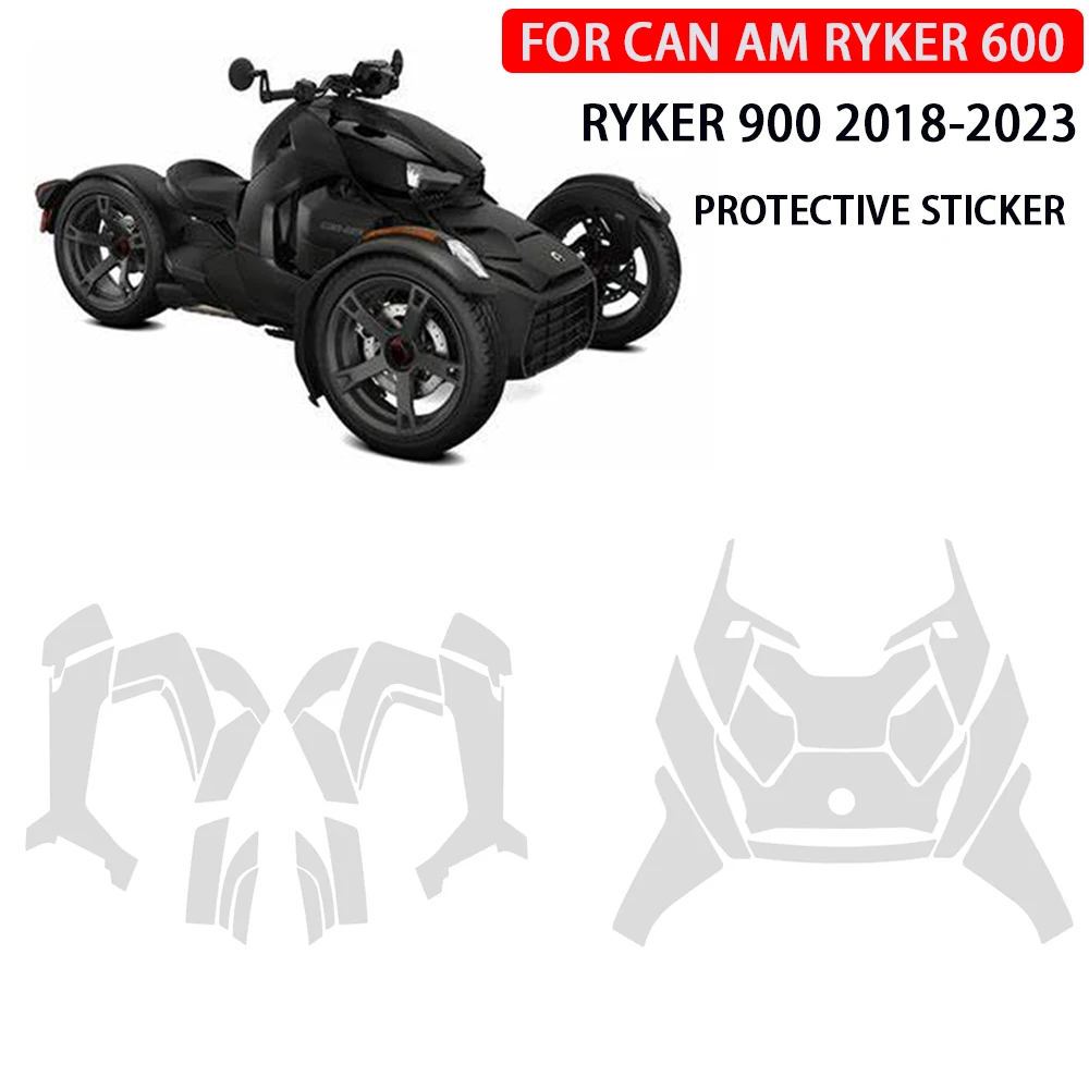 

Для CAN AM RYKER 600 PPF подходит для RYKER 900 2018-2023 Защитная пленка для краски полная краска Защита от царапин ТПУ