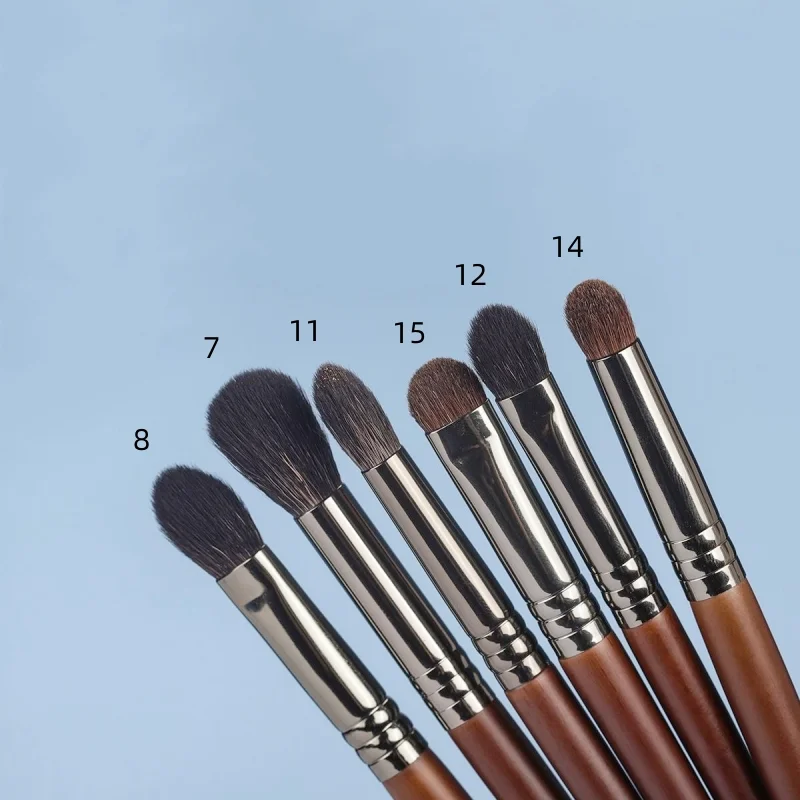 Yunduogirl 2Pcs Professional Eyeshadow Brush Eye Makeup Brushes Nose Eye Shadow Powder Soft Horse Goat Hair Make Up Tools