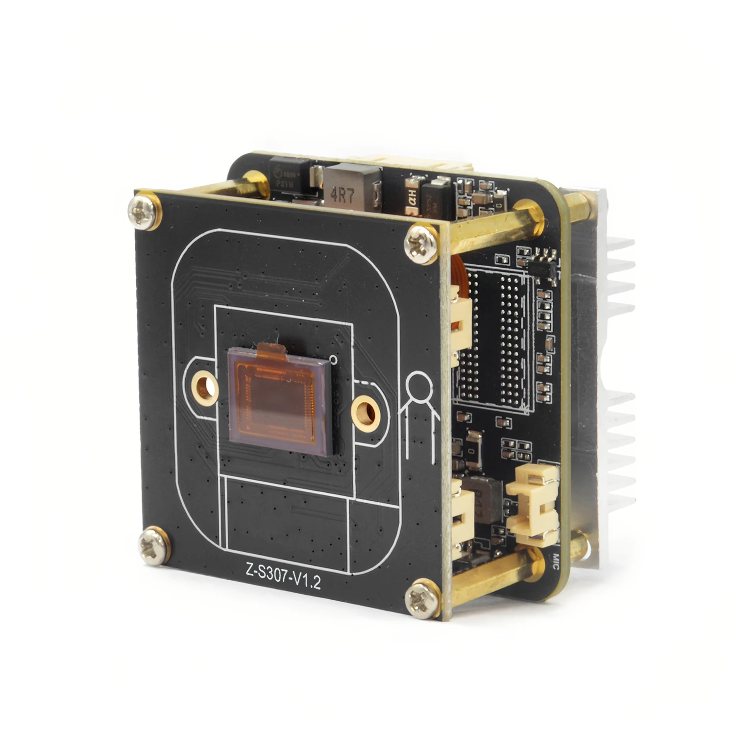 DV500 IMX307 2MP starvis ultra low light CMOS sensor Professional CCTV Camera Module,support USB3.0/CVBS+DC auto iris output
