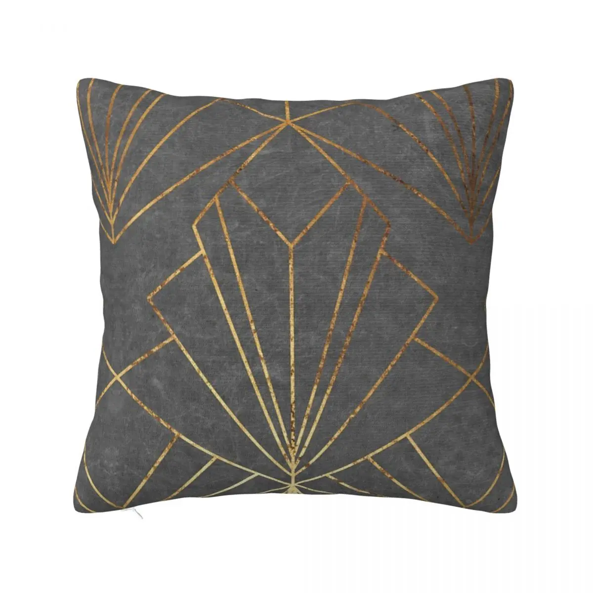 Art Deco Textured Grey - Large Scale Pillow Cover Pillow Case Covers Decorative Pillowcase Pillow Case Pillow Cover