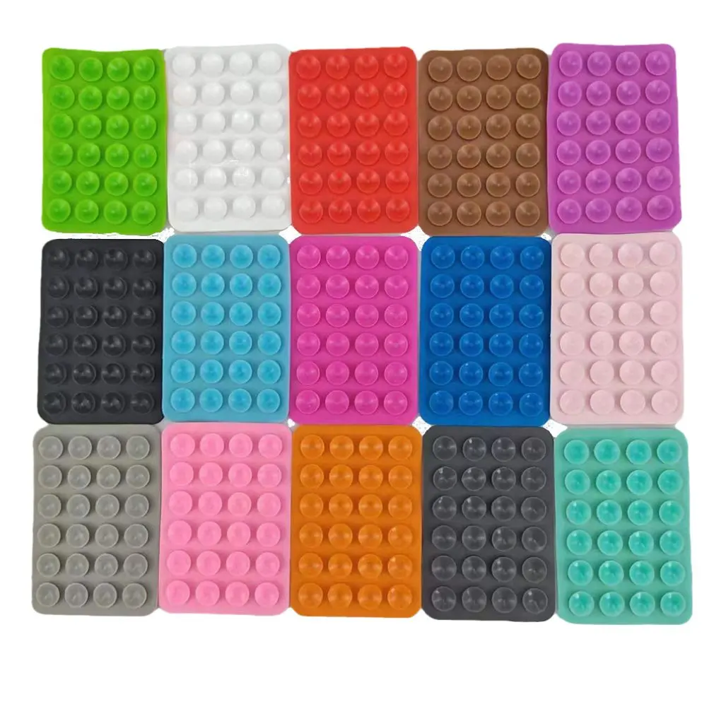 Backed Silicone Suction Pad For Mobile Phone Fixture Suction Cup Backed Adhesive Silicone Rubber Sucker Pad For Fixed Pad