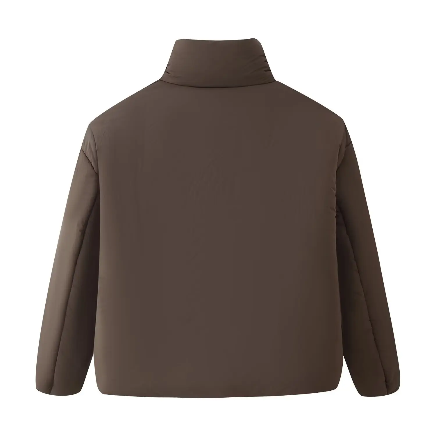 JNLEAOG レディースファッショナブルロングスリーブコットンジャケット秋新作ストリートスタイルジッパー開閉ツートンカラースタンドカラー...