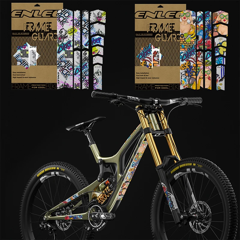 

Mountain Bike 3M Stickers Thickened PVC Full Bike Frame Protection Film Frame Protector Stickers Kit Scratch Resistant Clear