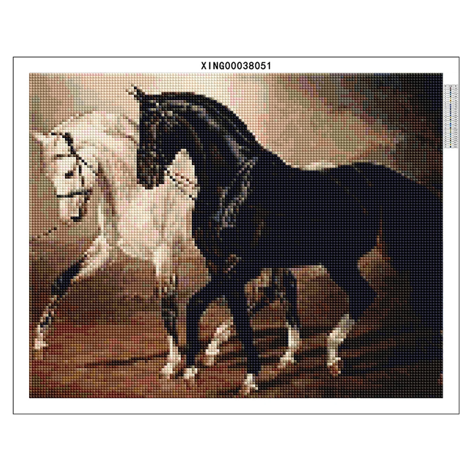 LZAIQIZG 5D DIY Diamond Painting Running Seaside Horse Diamond Embroidery Sale Animal Pictures Of Rhinestones Mosaic Home Decor