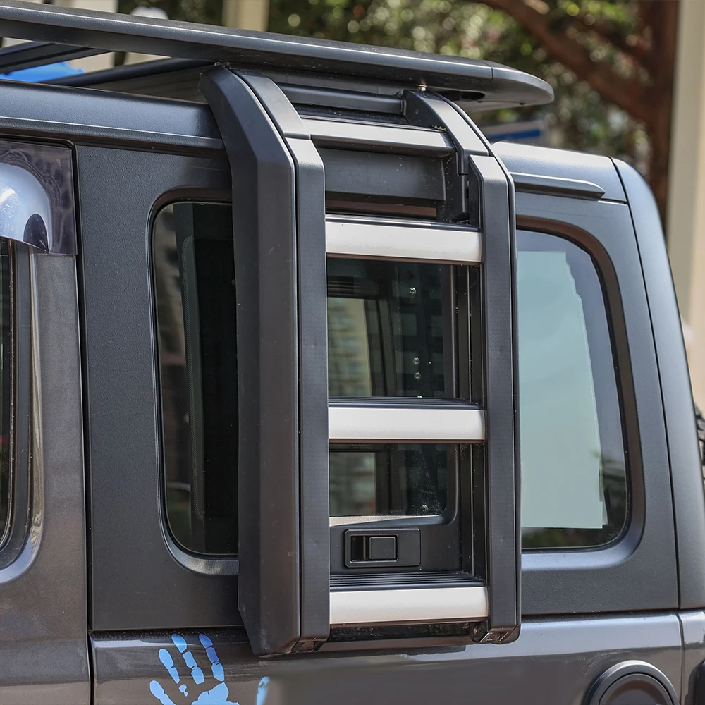 

Maiker Алюминиевая боковая лестница WS для Wrangler JL Складная лестница заднего окна Аксессуары Производитель Maiker