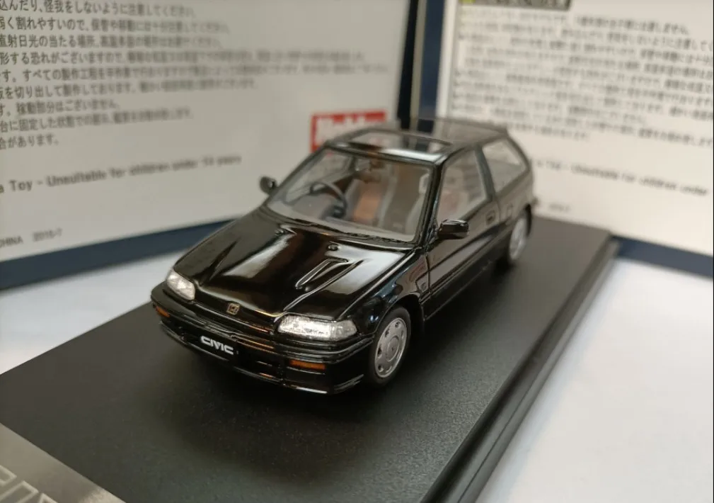 MARK43 1/43 Honda Civic EF3 negro coupe model Collection gift