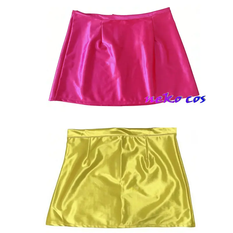 

Юбка из серии Nekocos Super Sentai, розовая юбка, желтая юбка, эластичная атласная ткань, костюм для косплея