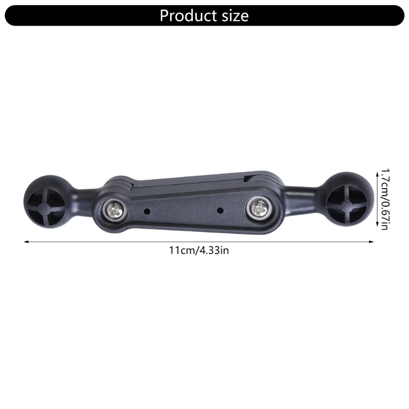 17mm Universal Ball Mount Arm Plastic Ball Mount Extension Rod Upgrades for Map Navigators & Cellphone Air Vent