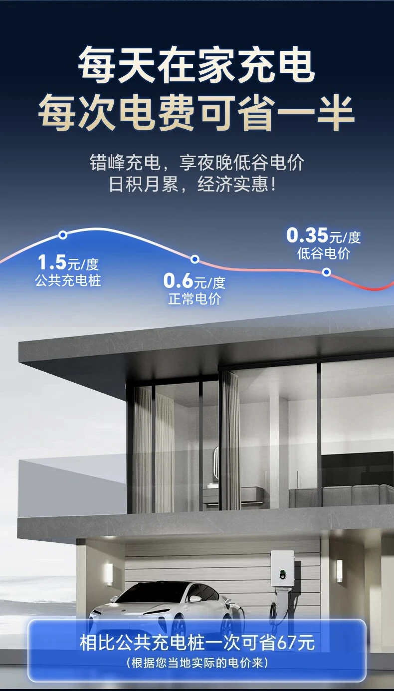 7Kw charging pile household car new energy fast charging tram DC 9 holes 220v commercial universal sharing