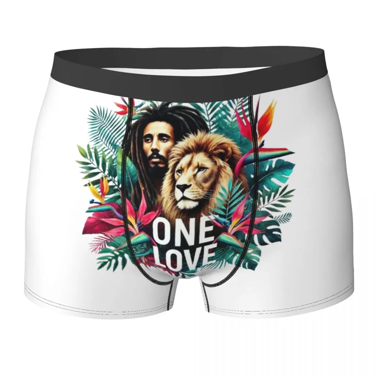 الملاكم السروال السراويل بوب مارلي واحد الحب سراويل الرجال ملابس داخلية جيدة التهوية ل أوم رجل صديقها هدية