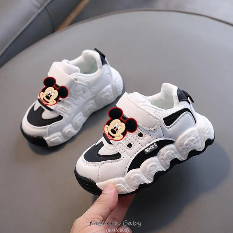 Toddler Baby Kids Mickey Minnie scarpe da passeggio Sneakers scarpe Casual antiscivolo bianche ragazzi ragazze scarpe da tavola traspiranti