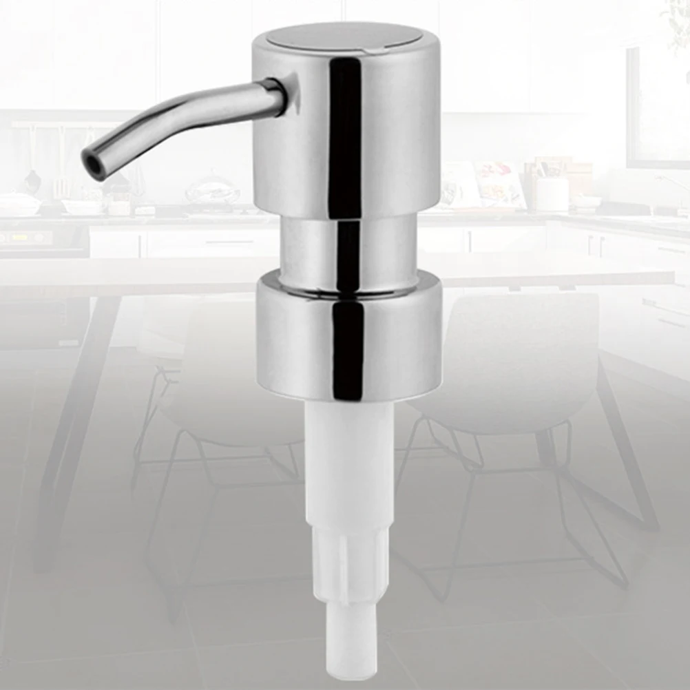 

2Pcs StainlessSteel SoapDispenserPump LotionPump Replacement LiquidDispensers HandSanitizerBottleSpray HomeKitchenBathroom