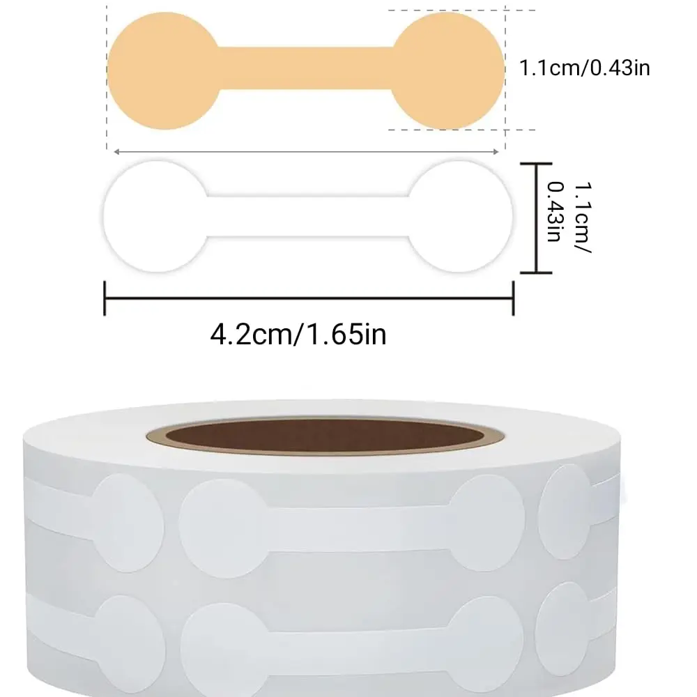 1000PCS Stickers for Small Business Jewelry Tags - Self Adhesive White Blank Jewelry Price Labels - Rectangle