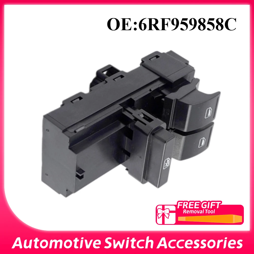for VOLKSWAGEN VW POLO VENTO SKODA Car Locking Window Switches Power Master Window Switch Button 6RF959858C 6RF 959 858C