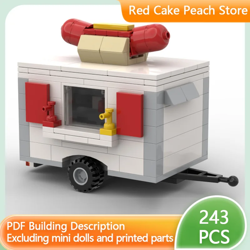 

Urban Rescue Vehicles Model MOC Building Bricks Enclosed Trailer Modular Technology Children Holiday Gifts Assemble Toys Suit