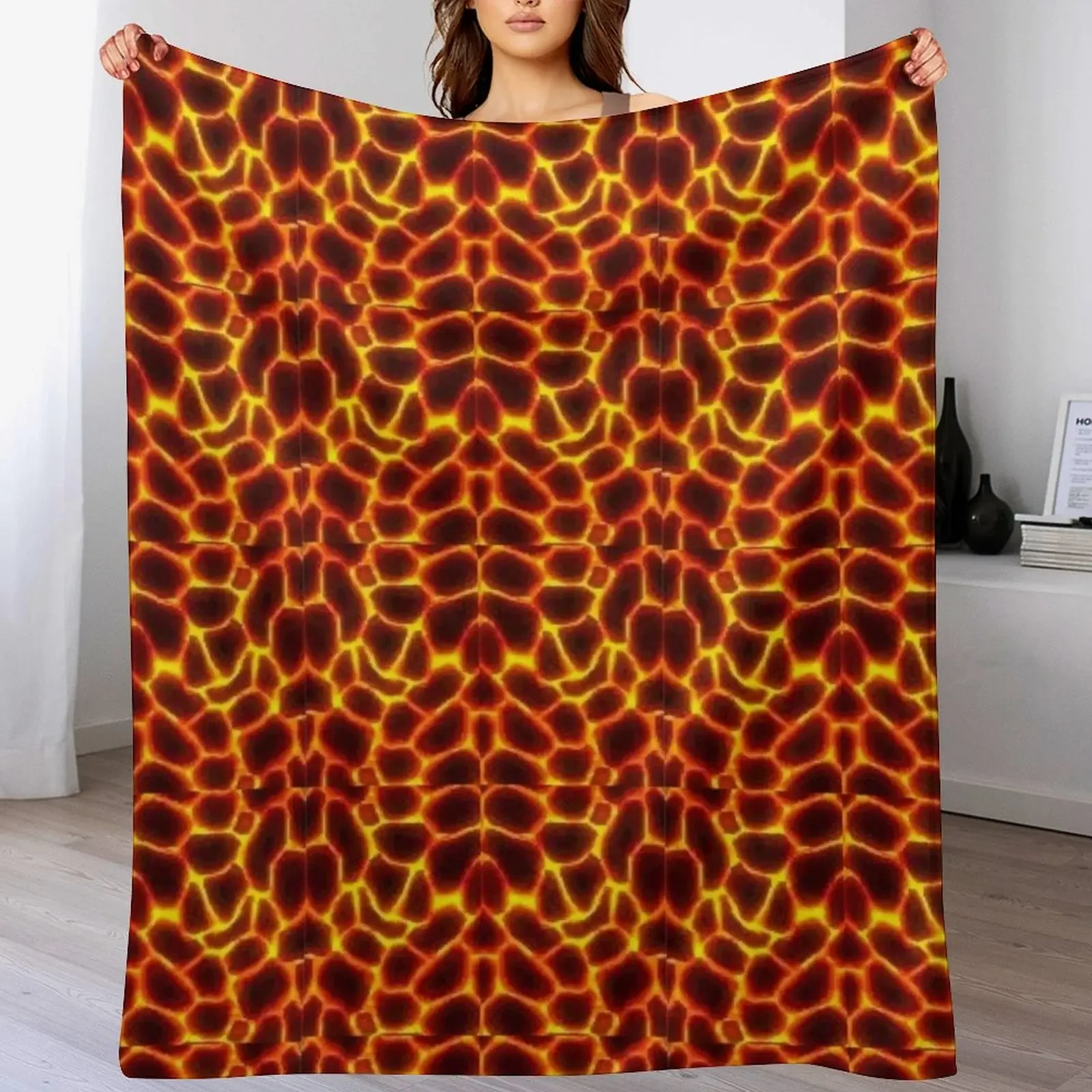 OSRS Inferno Pattern Throw Blanket Furrys Flannel Blankets