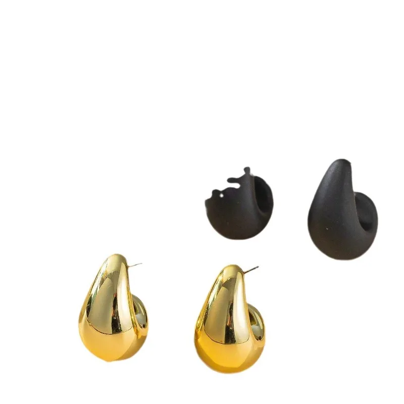 French Retro Earrings, Classic and Fashionable Water Droplet Shaped Women\'s Earrings, Versatile Earrings