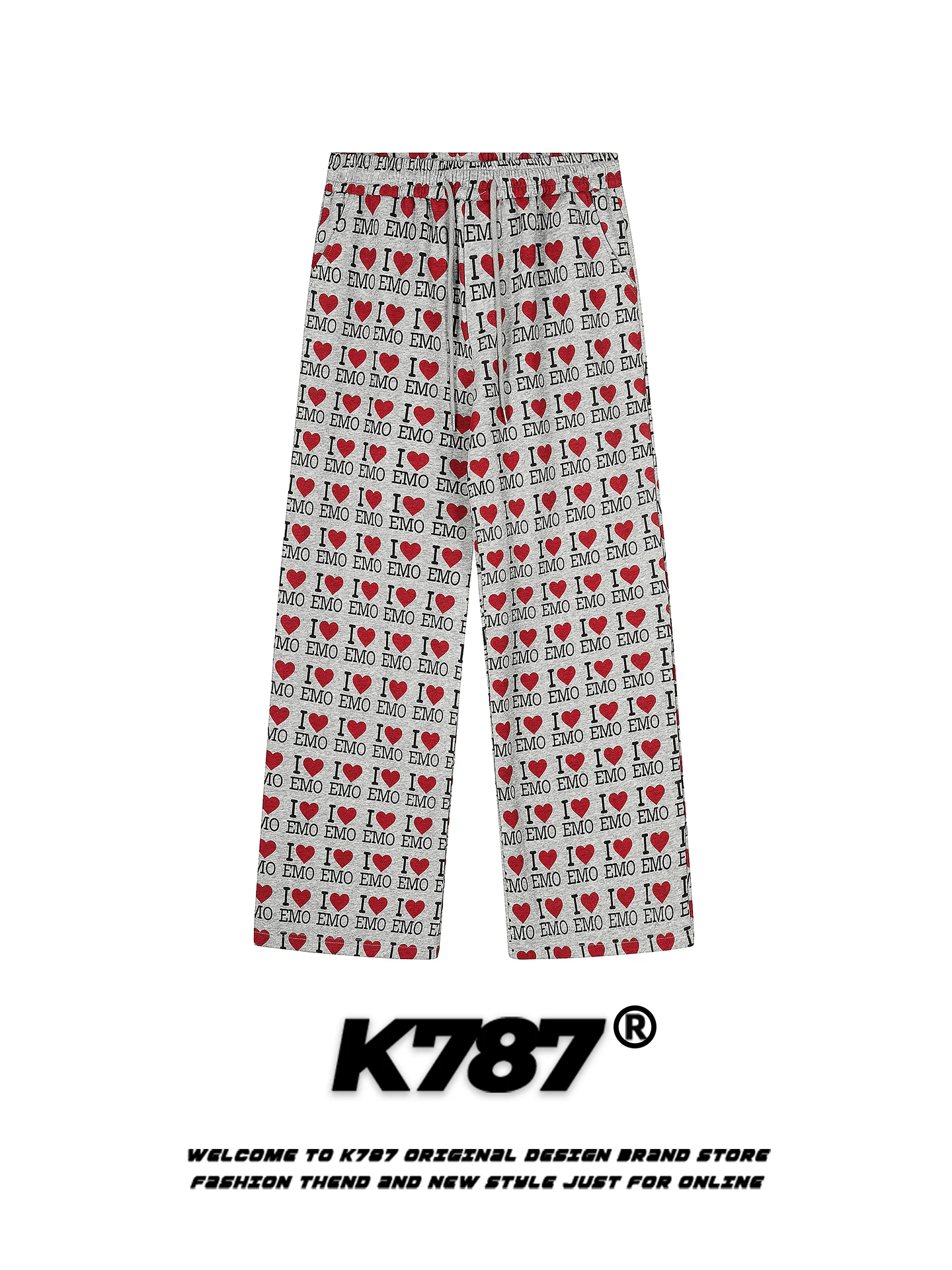 

Мужские повседневные брюки K787 в американском уличном стиле, с высокой талией, свободного прямого кроя, для танцев, в стиле кэжуал