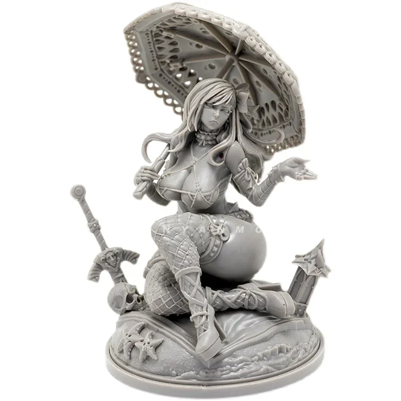 Kits de modèles en résine 75mm, figurine beauté incolore et auto-assemblée A-1294