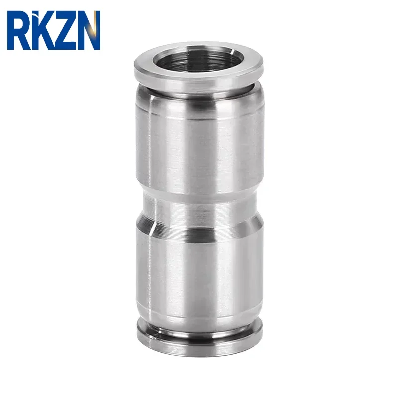 Stainless Push In Connect Pneumatic Air Fitting, 2 3 4 Ways Elbow Tee Y Cross Bulkhead Compression, 4 6 8 10 12 14 16 mm Tube OD