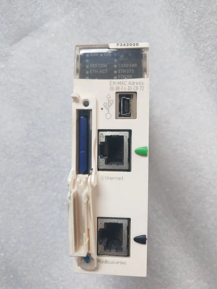 Second-hand BMXP342020 PLC module, no repair