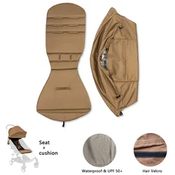 175 Stroller Accessories Canopy Cover Seat Cushion Compatible With Babyzen YOYO Cover Seat Mattress With Back Zipper Pocket