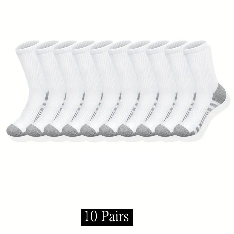 10/20/30 Pairs الرجال الكلاسيكية طاقم الجوارب للجنسين جوارب رياضية للرجال تشغيل كرة السلة المضادة للانزلاق في الهواء الطلق تنفس الرجال الجوارب