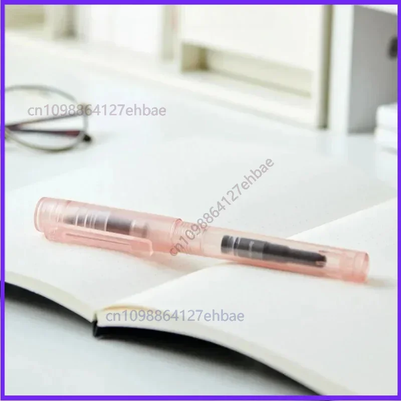 For KACO Transparent Blue Black Fountain Pen Iridium Gold F 0.5mm Nib Writing Practice Office Business Luxury Stationery（5pcs）