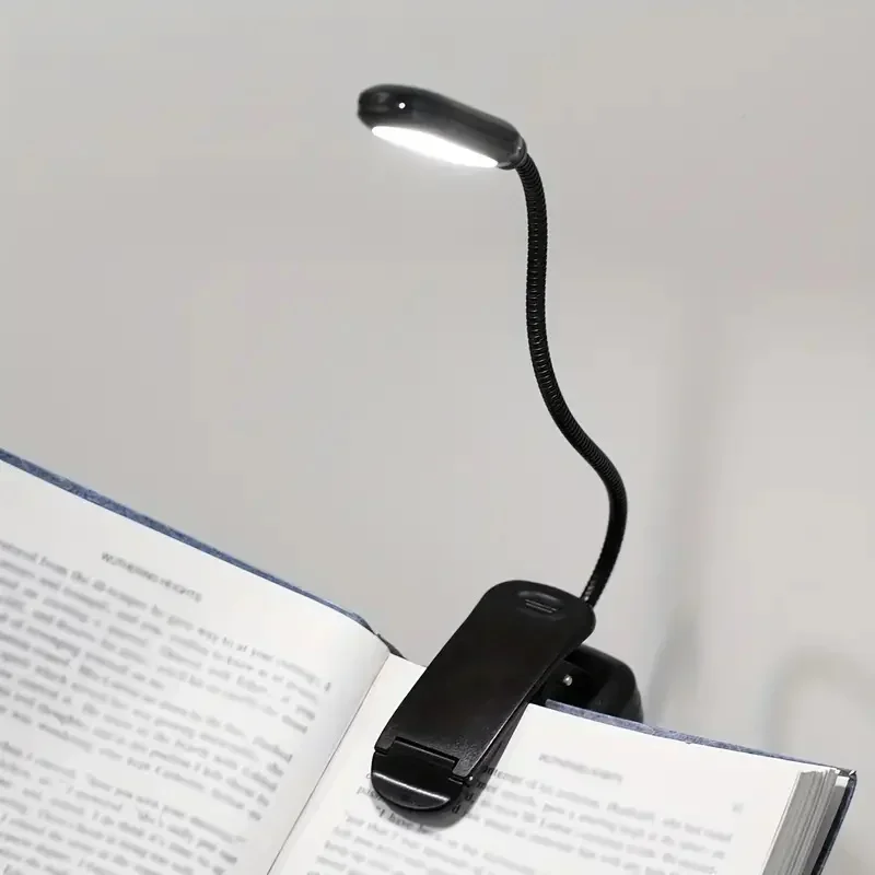 

Mini Portable LED Book Light Portable Flexible Easy Clip USB RechargeableLearning Desk Lamp Bedroom Reading Night Light